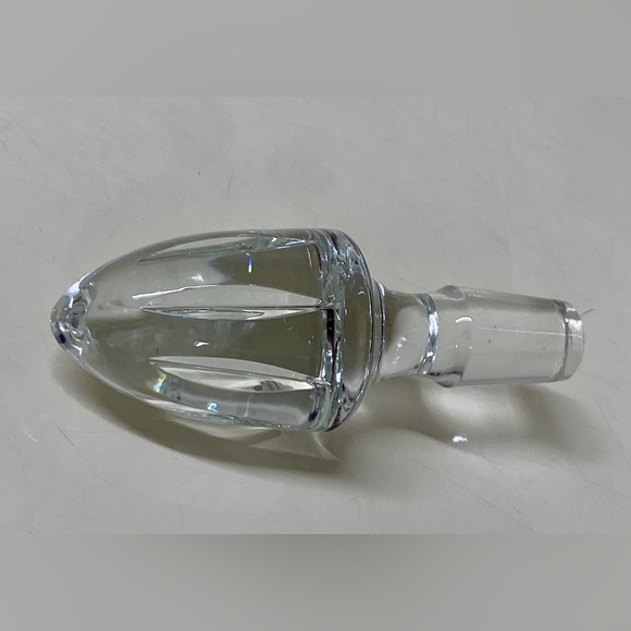 Vtg Solid Lead Crystal Decanter Finial Stopper Replacement - Picture 10 of 12